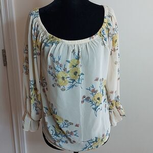 Forever21 Floral peasant top sz. S